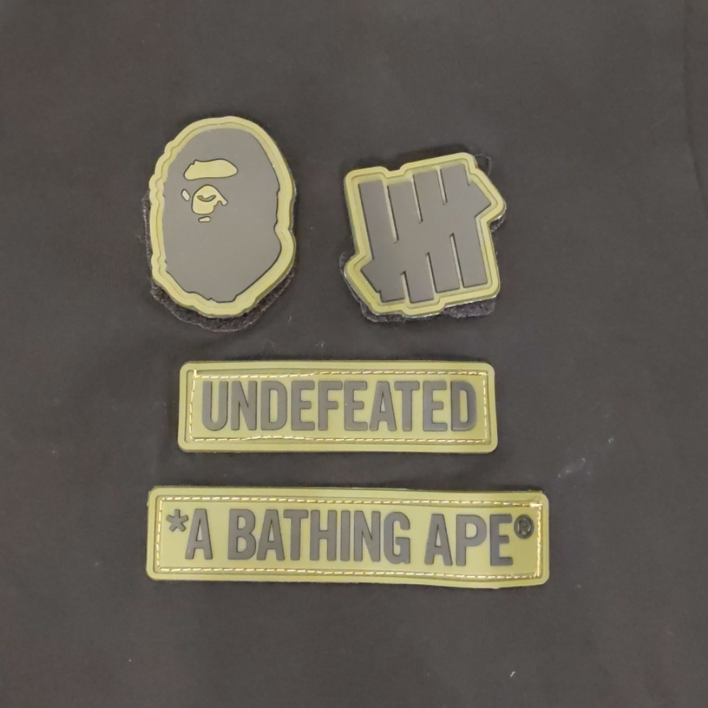 A Bathing Ape undefeated velcro patch tee BAPE